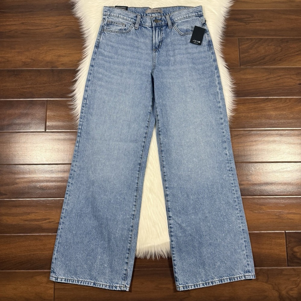 Joe's Women's Size 30 Low Rise Wide Leg Denim Jeans in Hanoi Light Wash